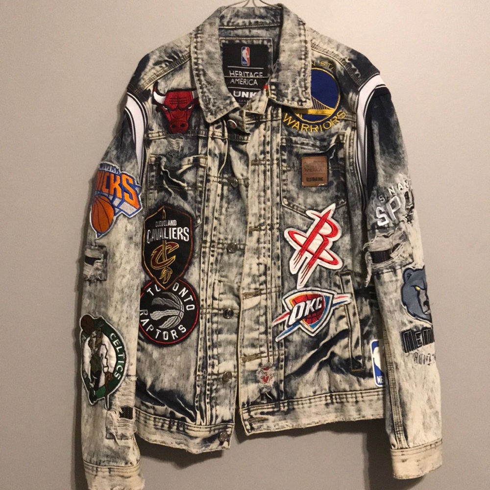 NBA  ALL LOGO Denim Jacket